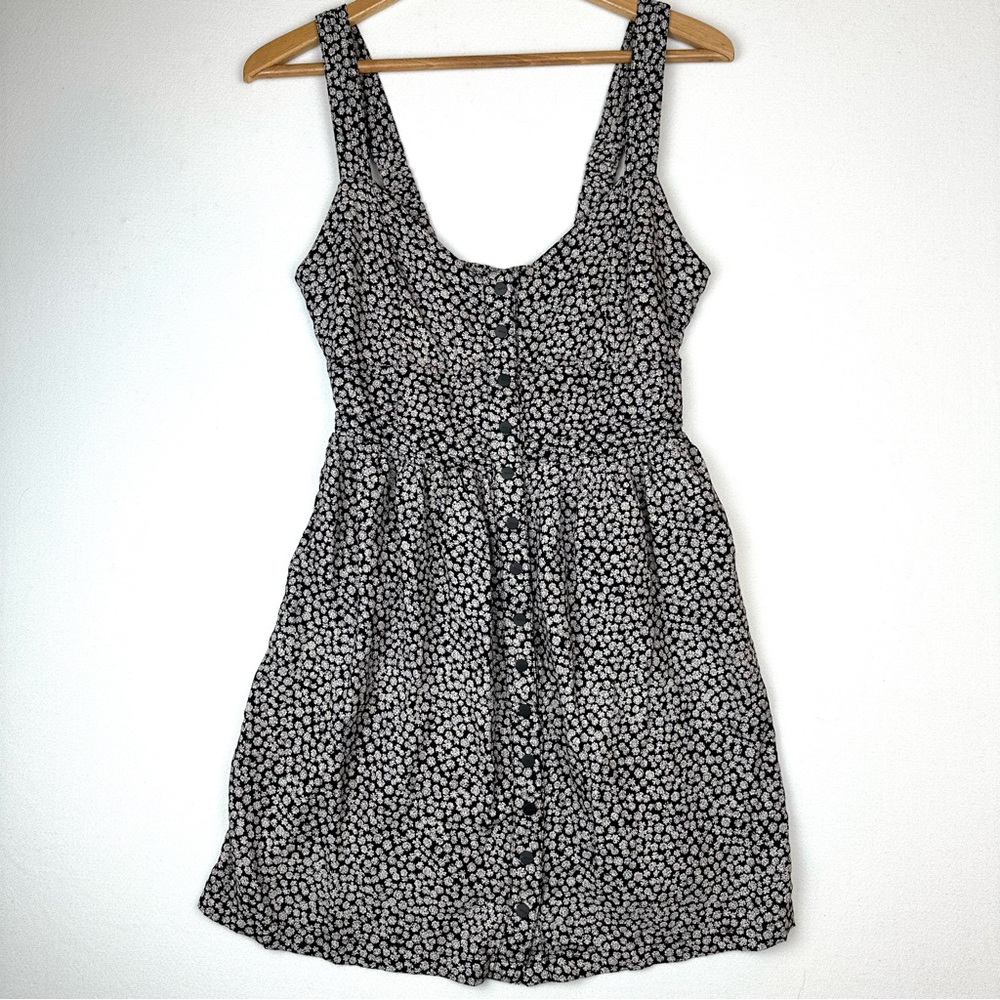 RVCA Monochrome Floral Mini Dress